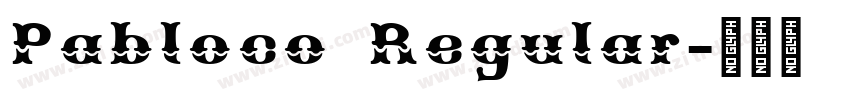 Pabloco Regular字体转换